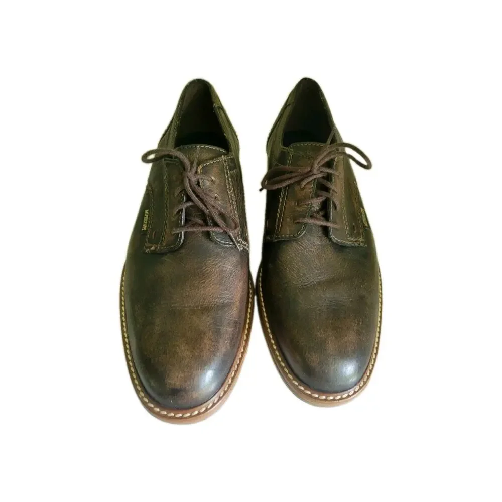 MEPHISTO 'Waino' Mens Distressed Brown Leather Oxfords Sz US 7.5